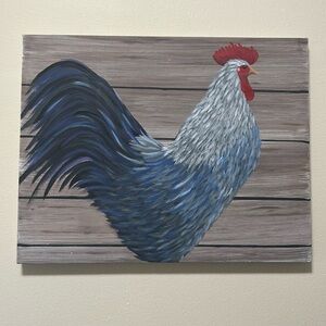 Farmhouse Rooster Painting